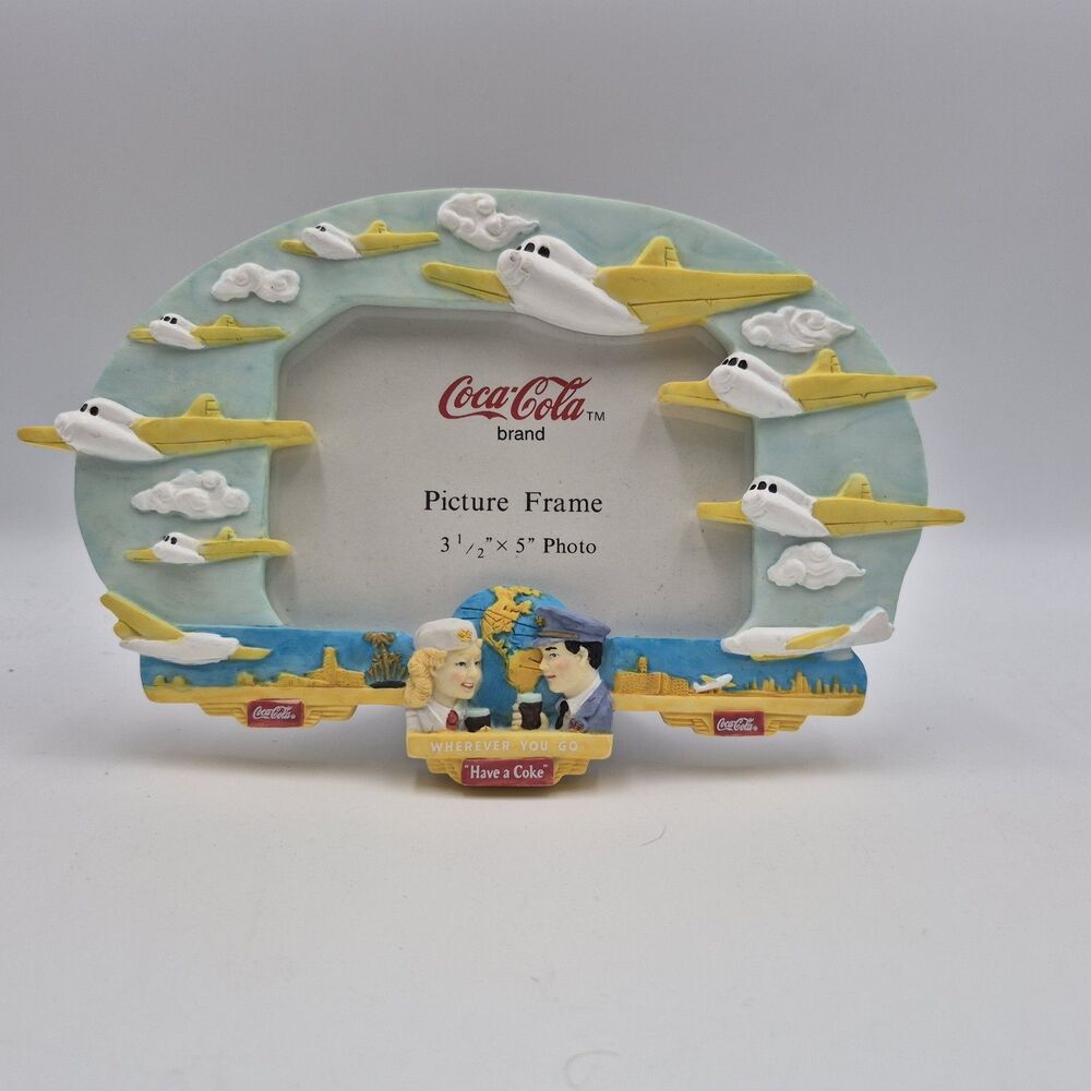 Coca Cola "Plane" 3.5 X 5 Picture Frame 1996